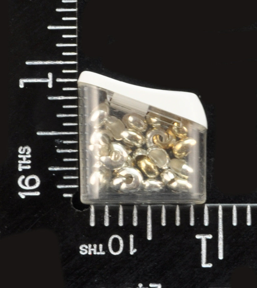 4mm Silver Crimp Covers Bead Buddy