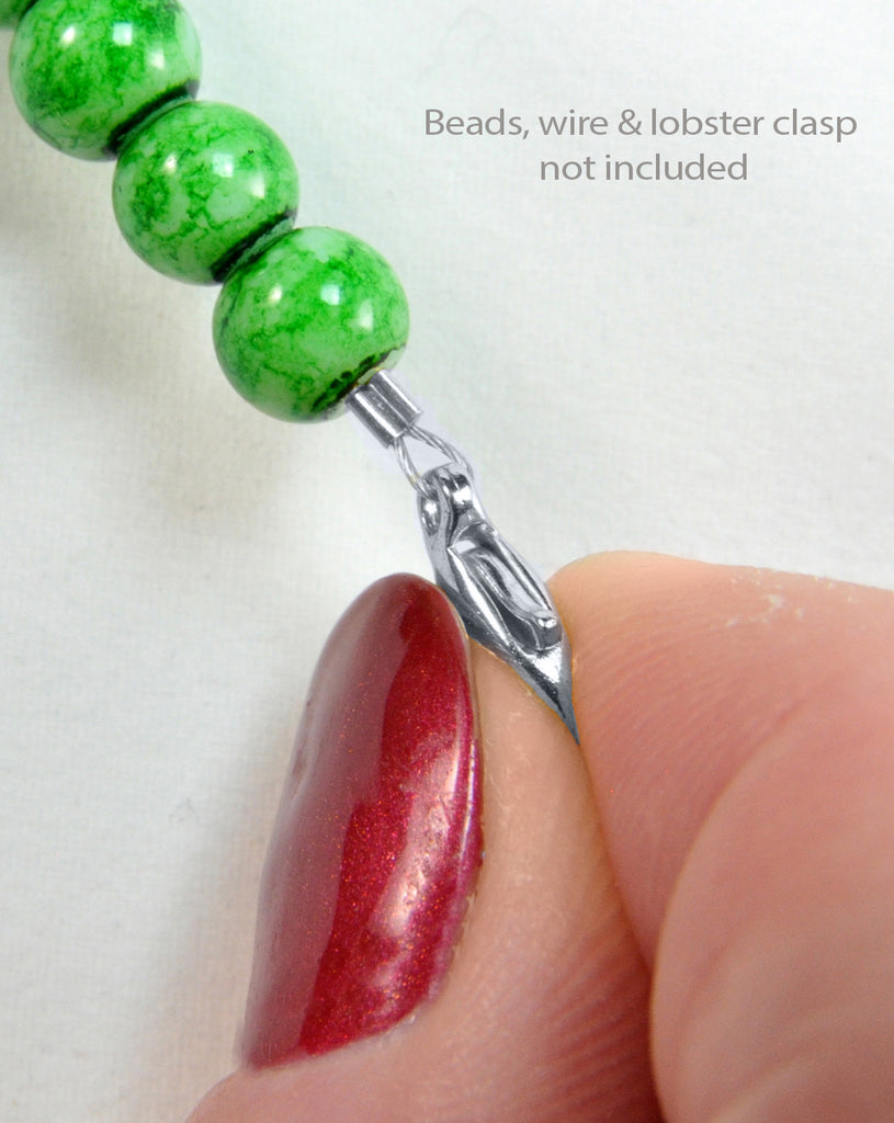 2mm Crimp Tubes For Jewelry Making Silver Color, 150 Pieces Bead Buddy