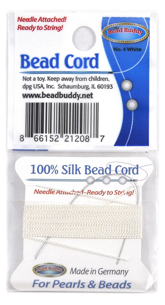 Simply Silk Beading Thread Size 0 White 0.006 Inch 0.1524 Spool 600 Yards  Compasible with 15/0 11/0 Seed Beads