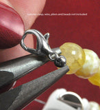 8 Pieces Silver Crimp Loks