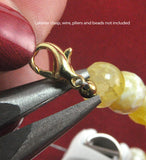 8 Pieces Gold Crimp Loks