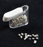 2mm Crimp Tubes For Jewelry Making Silver Color, 150 Pieces