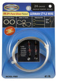 24 Gauge 99.9% pure Silver Plated German Style Wire