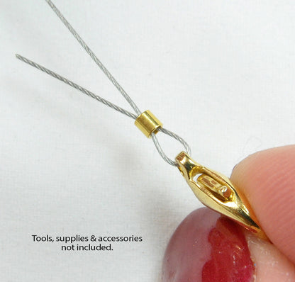 4mm Gold Crimp Covers