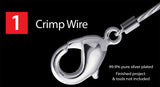 Adorna 4mm Pure Silver Plated Crimp Covers For Jewelry Making