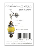 Adorna Pure Silver Plated Ear Post With Nuts Earring Findings, 4 pieces